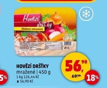 Dršťky hovězí mražené