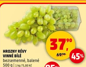 Hrozny bílé bezsemenné