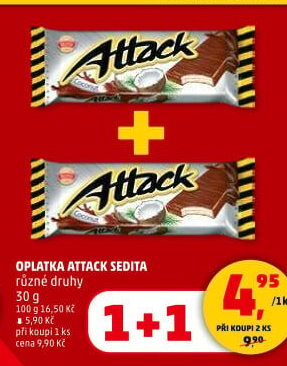 Oplatky Attack Sedita