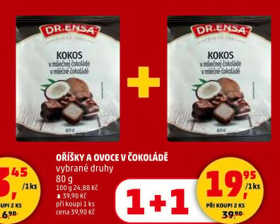 Ořechy a ovoce v čokoládě Dr.Ensa