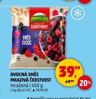 Směs ovoce mražená Mrazivá Čerstvost