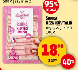 Šunka nejvyšší jakosti Řezníkův talíř