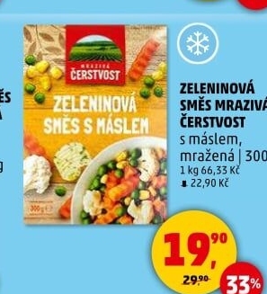 Zeleninová směs s máslem mražená Mrazivá Čerstvost