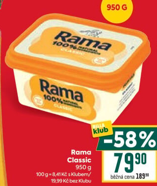 Margarín Classic Rama