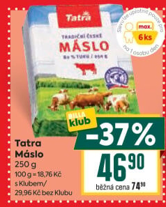 Máslo Tatra