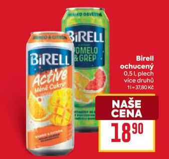 Nealkoholické pivo ochucené Birell