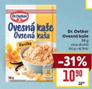 Ovesná kaše Dr. Oetker