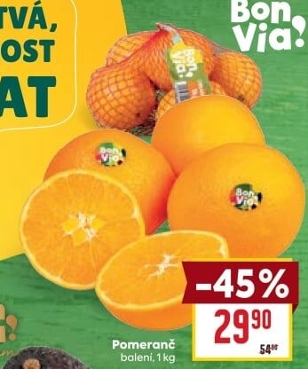 Pomeranče Billa Bonvia