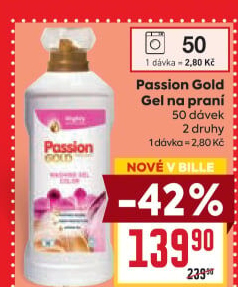 Prací gel Gold Passion