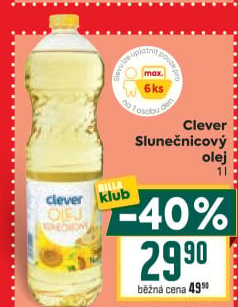 Slunečnicový olej Clever