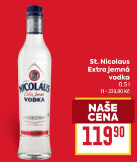 Vodka extra jemná St. Nicolaus