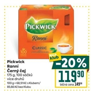 Čaj černý Ranní Pickwick