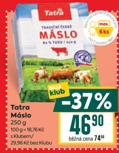 Máslo Tatra