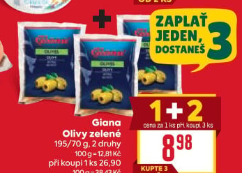 Olivy zelené Giana