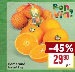 Pomeranče Billa Bonvia