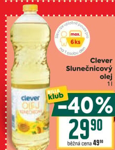 Slunečnicový olej Clever