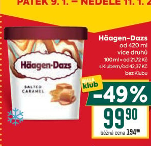 Zmrzlina v kelímku Häagen-Dazs