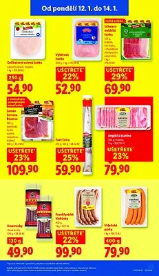 akční leták Lidl 12.1.2026-14.1.2026