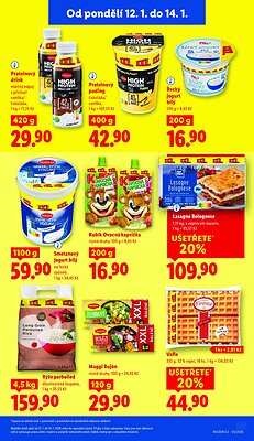 akční leták Lidl 12.1.2026-14.1.2026
