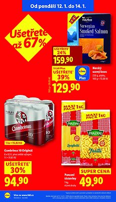 akční leták Lidl 12.1.2026-14.1.2026