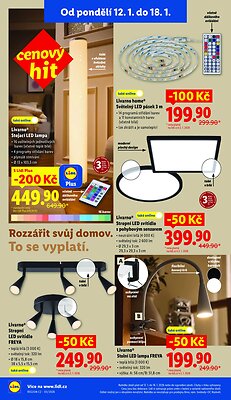 akční leták Lidl 12.1.2026-14.1.2026