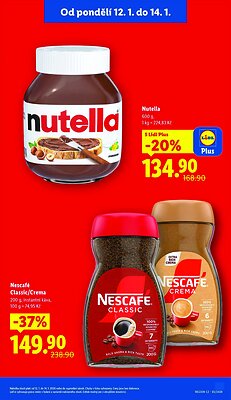 akční leták Lidl 12.1.2026-14.1.2026