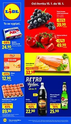 akční leták Lidl 15.1.2026-18.1.2026