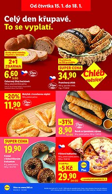 akční leták Lidl 15.1.2026-18.1.2026