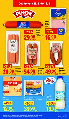 akční leták Lidl 15.1.2026-18.1.2026