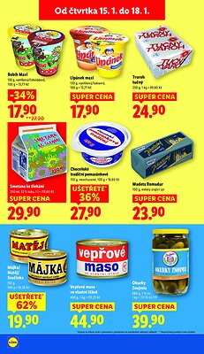 akční leták Lidl 15.1.2026-18.1.2026