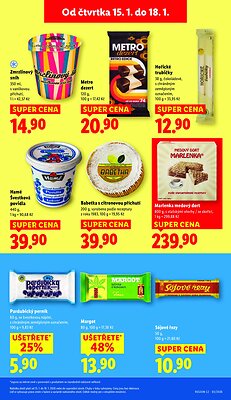 akční leták Lidl 15.1.2026-18.1.2026