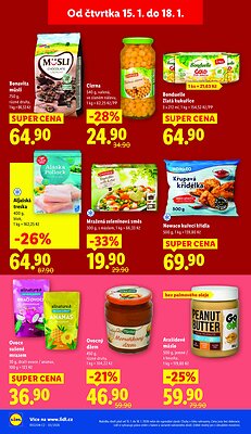 akční leták Lidl 15.1.2026-18.1.2026