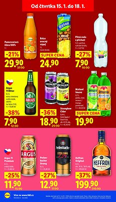 akční leták Lidl 15.1.2026-18.1.2026