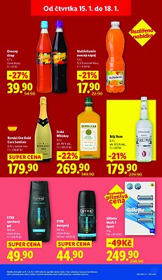 akční leták Lidl 15.1.2026-18.1.2026