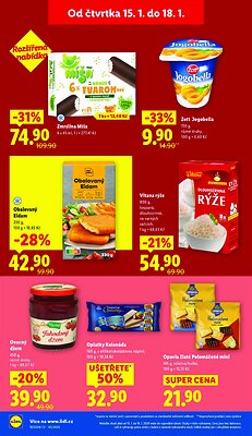 akční leták Lidl 15.1.2026-18.1.2026