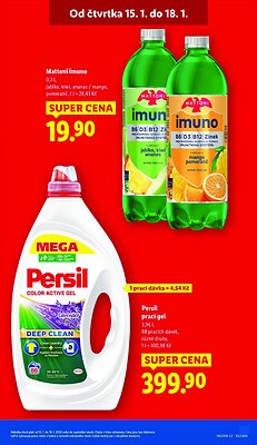 akční leták Lidl 15.1.2026-18.1.2026