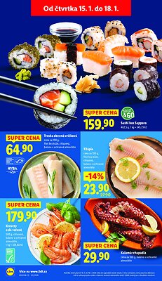 akční leták Lidl 15.1.2026-18.1.2026