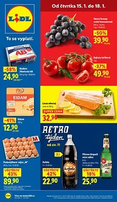 akční leták Lidl 15.1.2026-18.1.2026