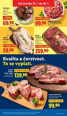 akční leták Lidl 15.1.2026-18.1.2026