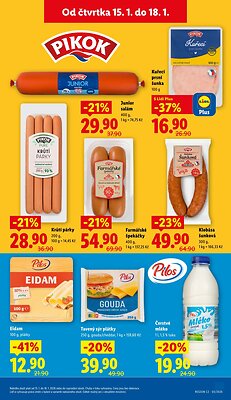 akční leták Lidl 15.1.2026-18.1.2026