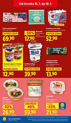 akční leták Lidl 15.1.2026-18.1.2026