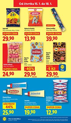 akční leták Lidl 15.1.2026-18.1.2026