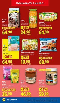 akční leták Lidl 15.1.2026-18.1.2026