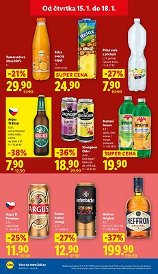 akční leták Lidl 15.1.2026-18.1.2026