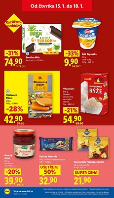 akční leták Lidl 15.1.2026-18.1.2026