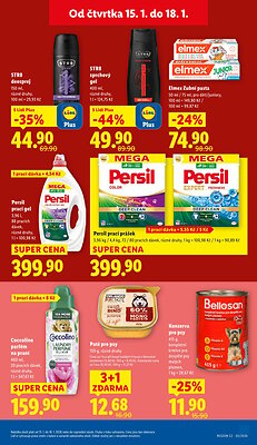 akční leták Lidl 15.1.2026-18.1.2026