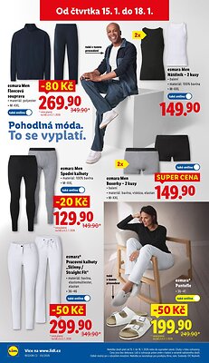 akční leták Lidl 15.1.2026-18.1.2026