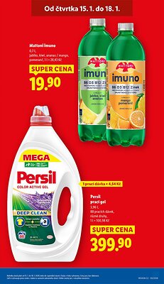 akční leták Lidl 15.1.2026-18.1.2026