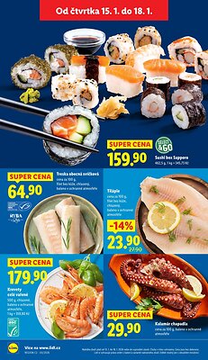 akční leták Lidl 15.1.2026-18.1.2026