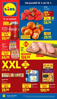 akční leták Lidl 12.1.2026-14.1.2026
